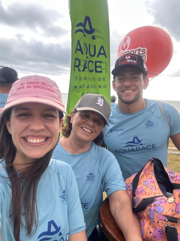 Atletas na Concentração: Carol, Márcia e Marcos Atletas na Concentração: Carol, Márcia e Marcos