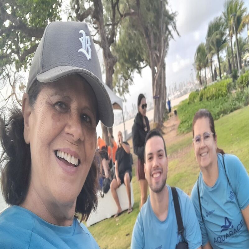 Atletas: Márcia, Jadiel e Marlena Atletas: Márcia, Jadiel e Marlena